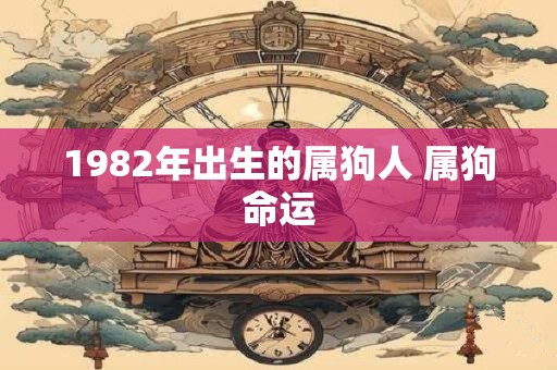 1982年出生的属狗人 属狗命运