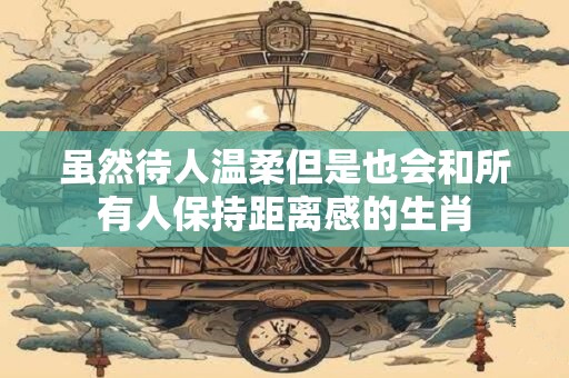 虽然待人温柔但是也会和所有人保持距离感的生肖