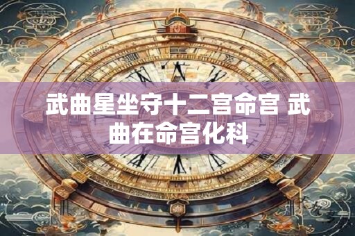 武曲星坐守十二宫命宫 武曲在命宫化科