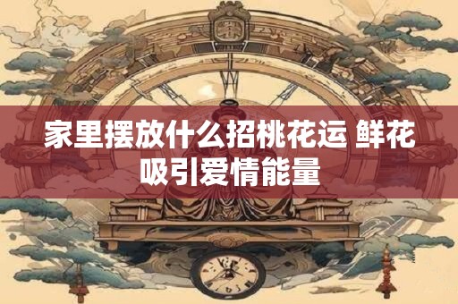 家里摆放什么招桃花运 鲜花吸引爱情能量