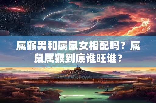 属猴男和属鼠女相配吗？属鼠属猴到底谁旺谁？