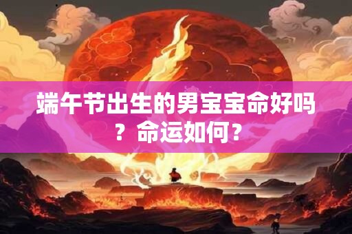端午节出生的男宝宝命好吗？命运如何？