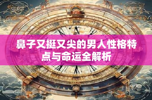 鼻子又挺又尖的男人性格特点与命运全解析