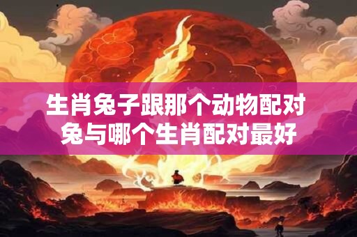 生肖兔子跟那个动物配对 兔与哪个生肖配对最好