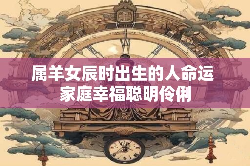 属羊女辰时出生的人命运 家庭幸福聪明伶俐