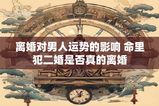 离婚对男人运势的影响 命里犯二婚是否真的离婚