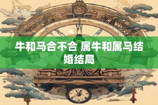 牛和马合不合 属牛和属马结婚结局