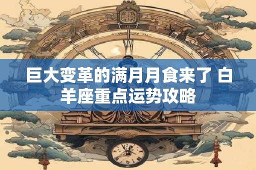 巨大变革的满月月食来了 白羊座重点运势攻略