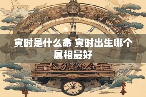 寅时是什么命 寅时出生哪个属相最好