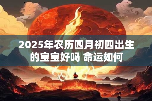 2025年农历四月初四出生的宝宝好吗 命运如何