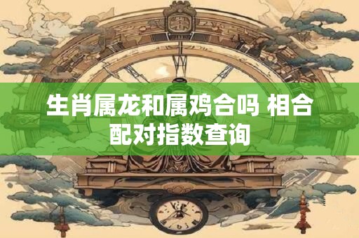 生肖属龙和属鸡合吗 相合配对指数查询