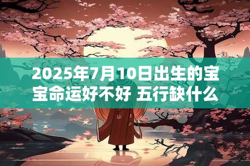 2025年7月10日出生的宝宝命运好不好 五行缺什么
