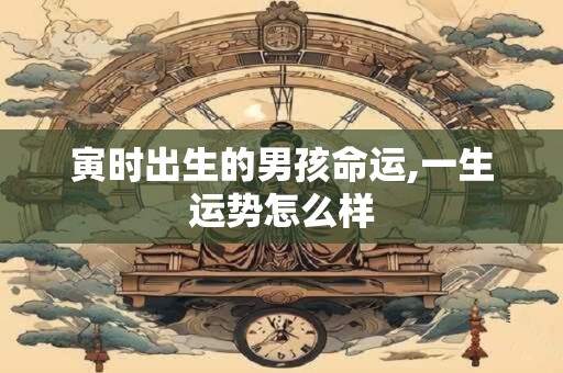 寅时出生的男孩命运,一生运势怎么样