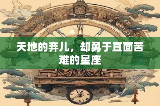 天地的弃儿，却勇于直面苦难的星座