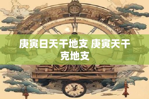 庚寅日天干地支 庚寅天干克地支