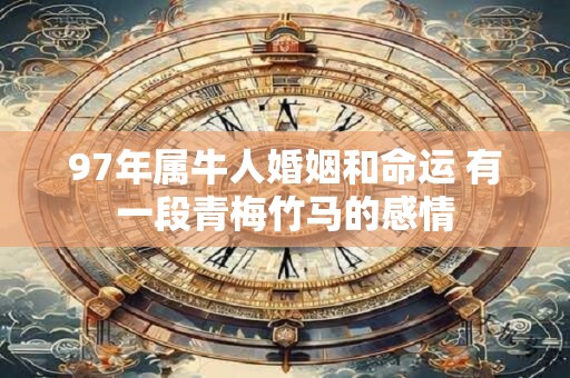 97年属牛人婚姻和命运 有一段青梅竹马的感情