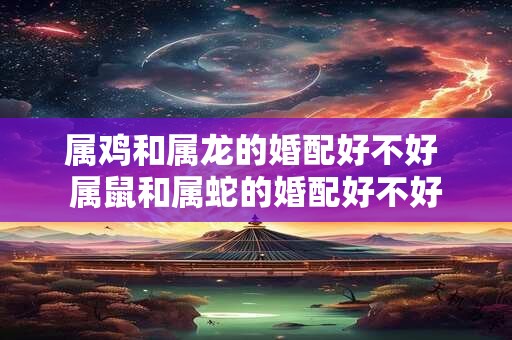 属鸡和属龙的婚配好不好 属鼠和属蛇的婚配好不好