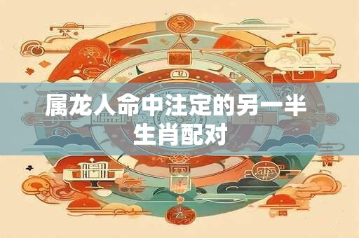 属龙人命中注定的另一半 生肖配对