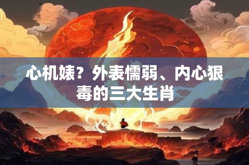 心机婊？外表懦弱、内心狠毒的三大生肖