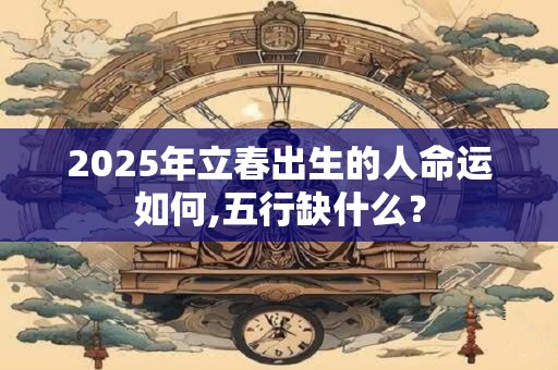 2025年立春出生的人命运如何,五行缺什么？