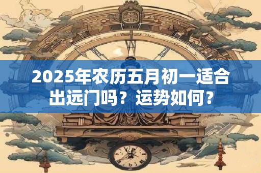 详细阅读:2025年农历五月初一适合出远门吗?运势如何? 2025年农历五月初一适合出远门吗?运势如何?