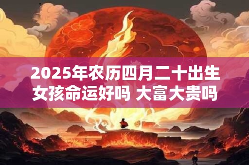 2025年农历四月二十出生女孩命运好吗 大富大贵吗