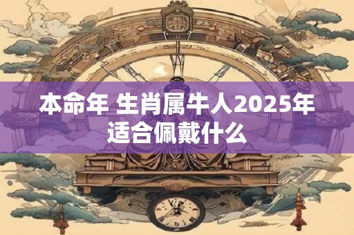 本命年 生肖属牛人2025年适合佩戴什么
