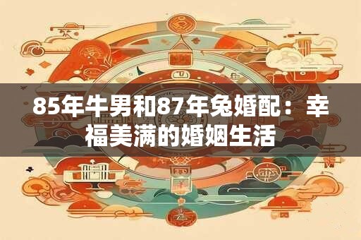 85年牛男和87年兔婚配：幸福美满的婚姻生活
