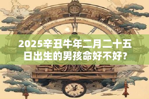 2025辛丑牛年二月二十五日出生的男孩命好不好？