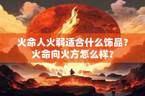 火命人火弱适合什么饰品？火命向火方怎么样？