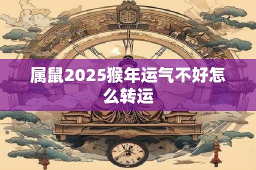 属鼠2025猴年运气不好怎么转运