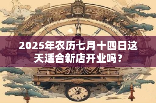 2025年农历七月十四日这天适合新店开业吗？