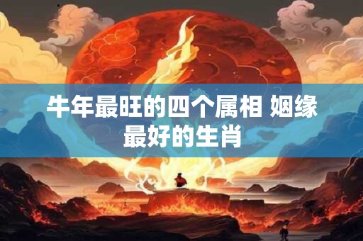 牛年最旺的四个属相 姻缘最好的生肖