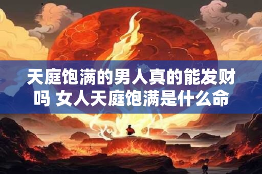 天庭饱满的男人真的能发财吗 女人天庭饱满是什么命