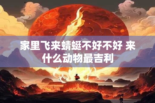 家里飞来蜻蜓不好不好 来什么动物最吉利