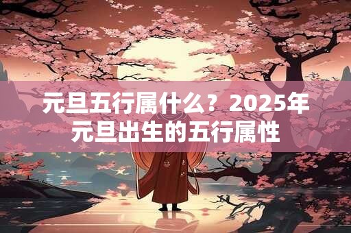 元旦五行属什么？2025年元旦出生的五行属性