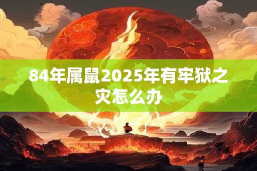 84年属鼠2025年有牢狱之灾怎么办