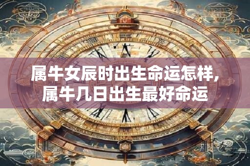 属牛女辰时出生命运怎样,属牛几日出生最好命运