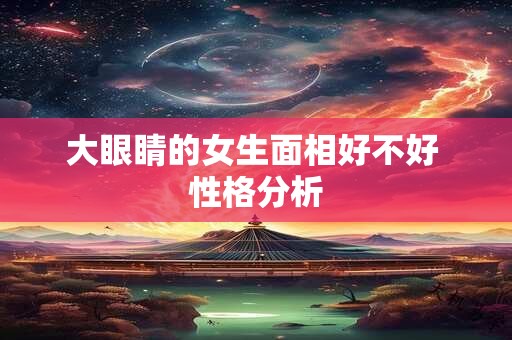 详细阅读:大眼睛的女生面相好不好 性格分析 大眼睛的女生面相好不好 性格分析