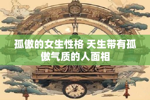 孤傲的女生性格 天生带有孤傲气质的人面相