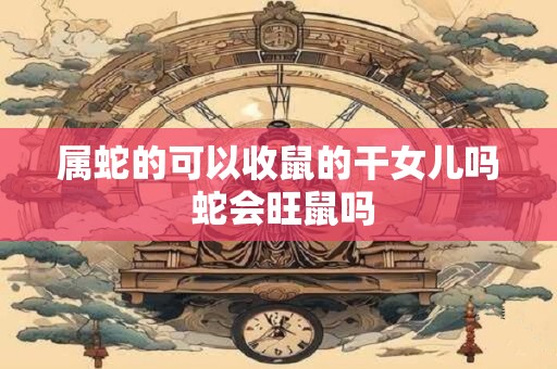 详细阅读:属蛇的可以收鼠的干女儿吗 蛇会旺鼠吗 属蛇的可以收鼠的干女儿吗 蛇会旺鼠吗