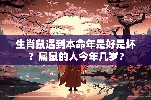 生肖鼠遇到本命年是好是坏？属鼠的人今年几岁？