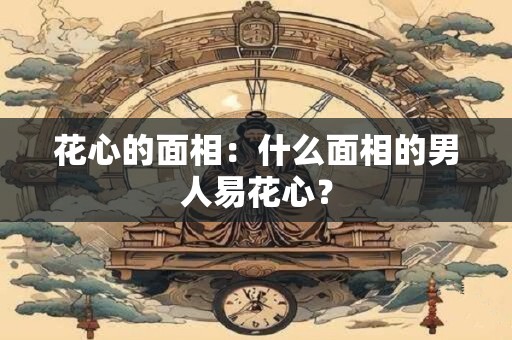 花心的面相：什么面相的男人易花心？