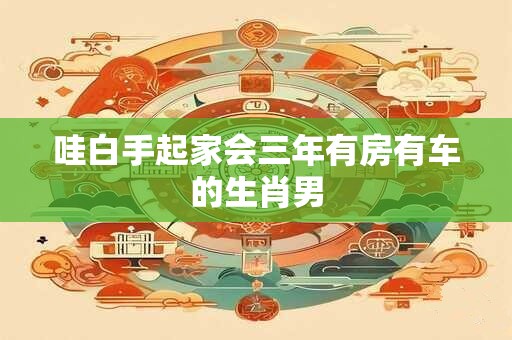 哇白手起家会三年有房有车的生肖男