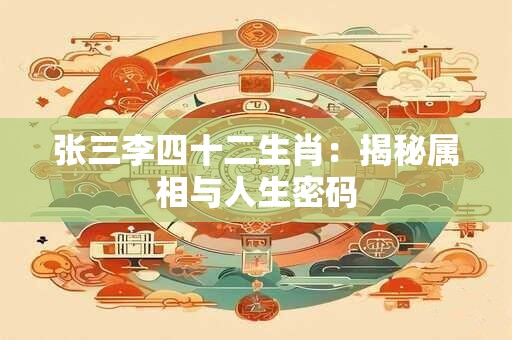 张三李四十二生肖：揭秘属相与人生密码