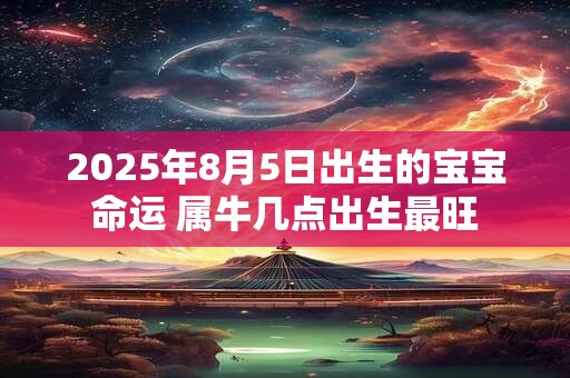 2025年8月5日出生的宝宝命运 属牛几点出生最旺