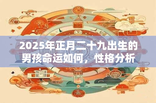 2025年正月二十九出生的男孩命运如何，性格分析