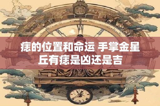 痣的位置和命运 手掌金星丘有痣是凶还是吉
