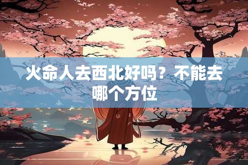 火命人去西北好吗？不能去哪个方位