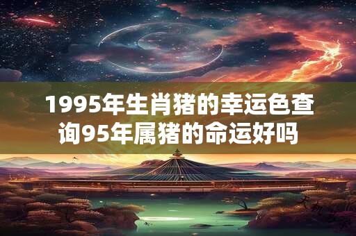 1995年生肖猪的幸运色查询95年属猪的命运好吗